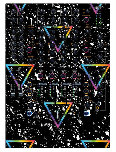 Allen and Heath XONE 92 Skin Minimal Rainbow